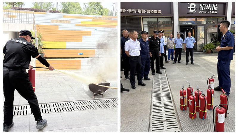 華通商貿(mào)聯(lián)合社區(qū)開展消防安全演習